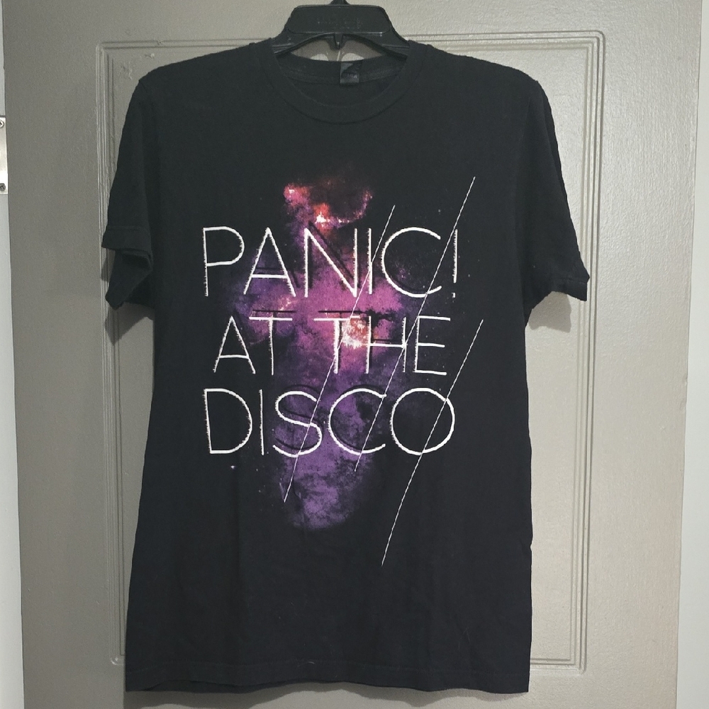 Tultex Black and Purple Graphic Tee